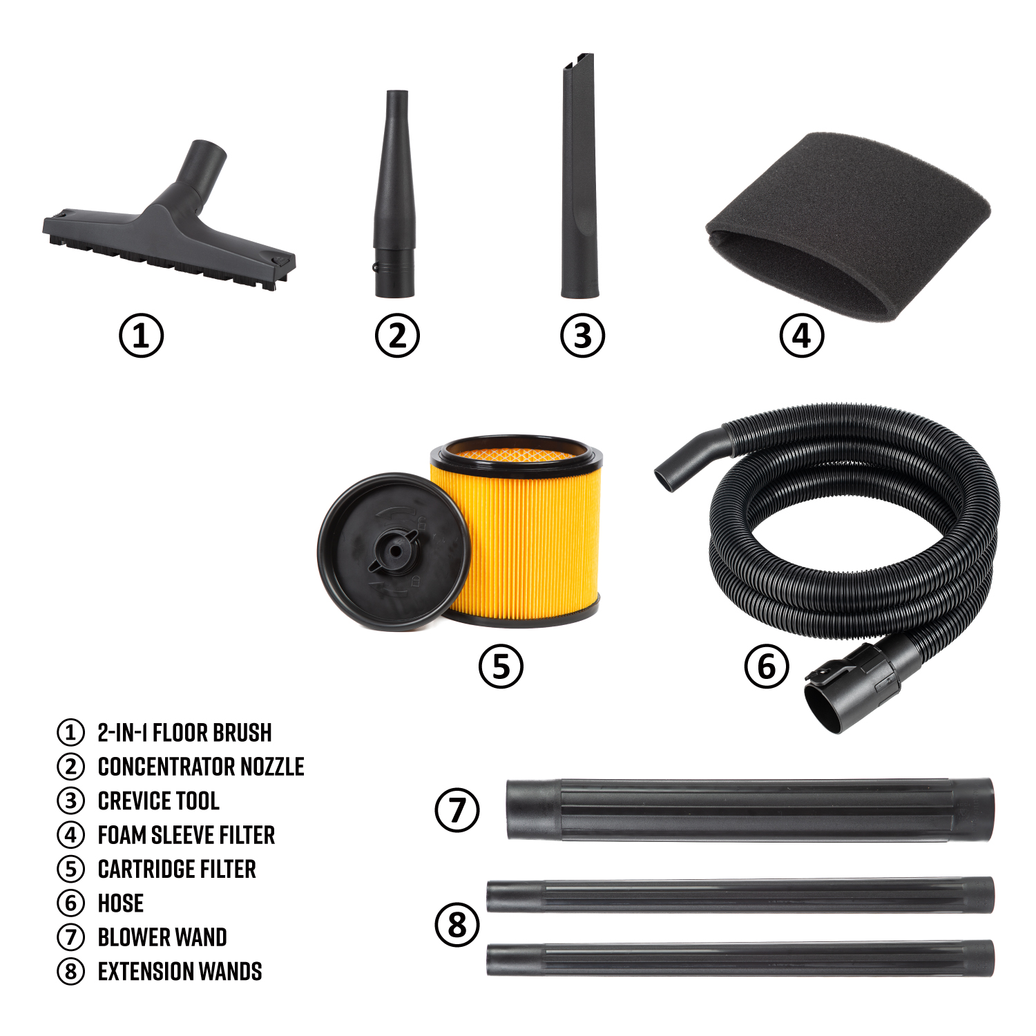 Armor All® VBV809PF 0901 8-Gallon 4.5 Peak HP Wet/Dry Car Vac with