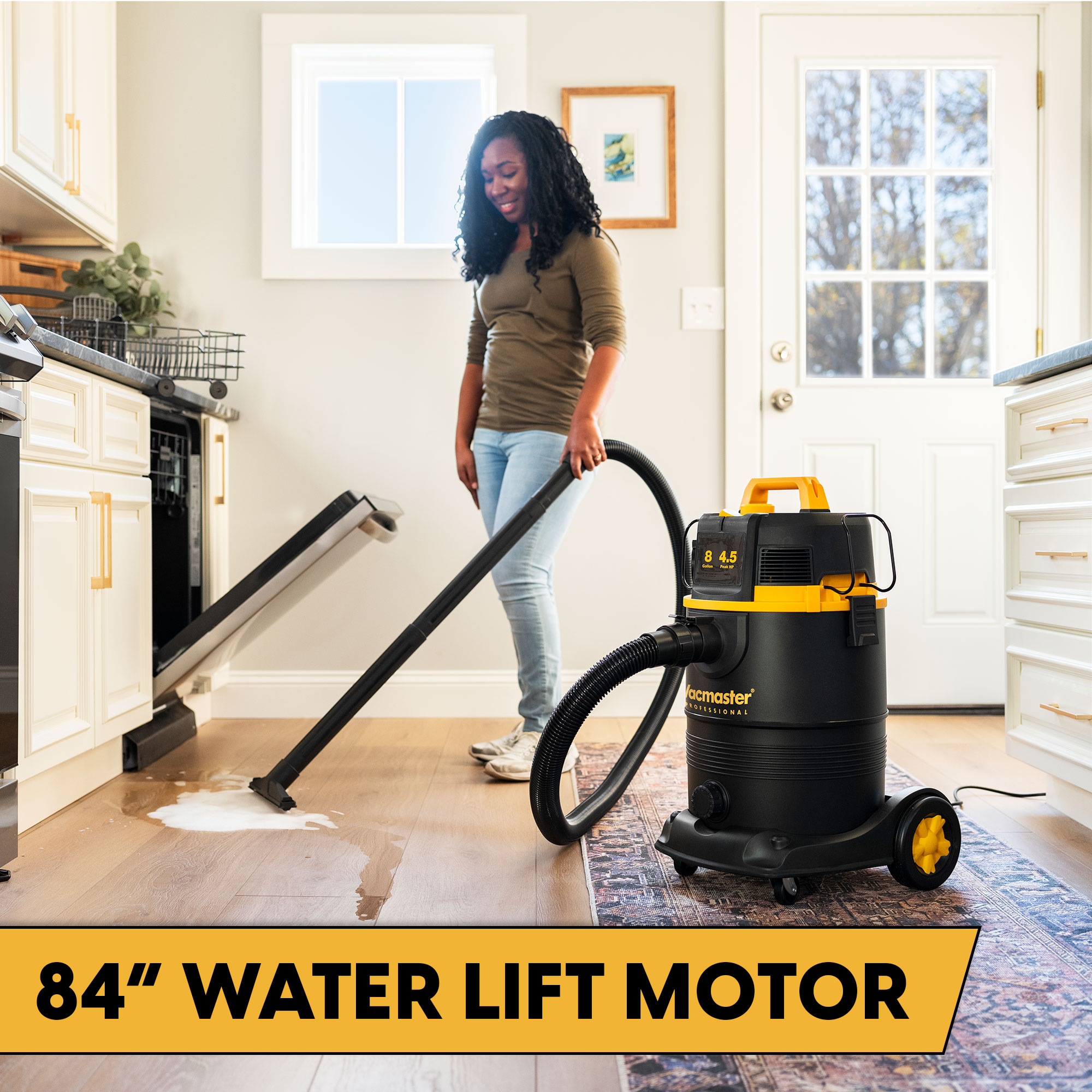 8-Gallon* 4.5 Peak HP† Wet/Dry Vacuum With Self-Cleaning Filter