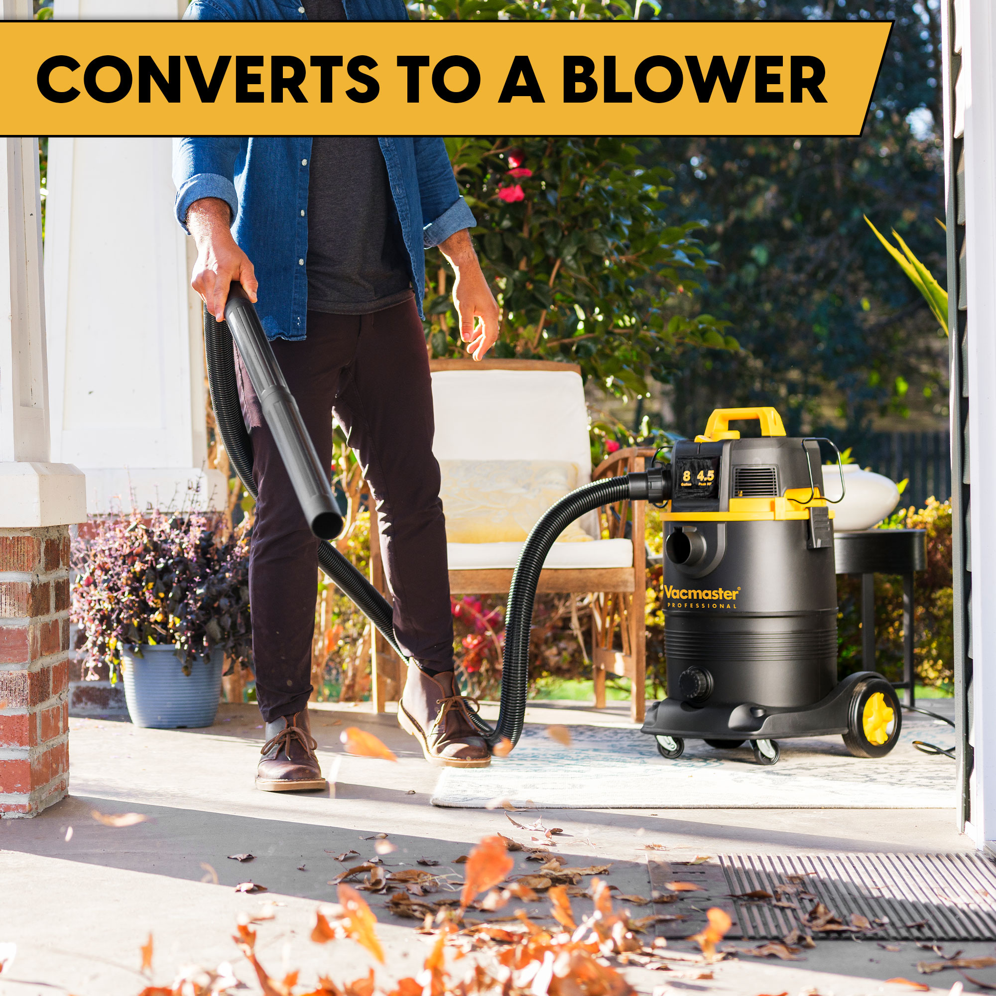 8-Gallon* 4.5 Peak HP† Wet/Dry Vacuum With Self-Cleaning Filter