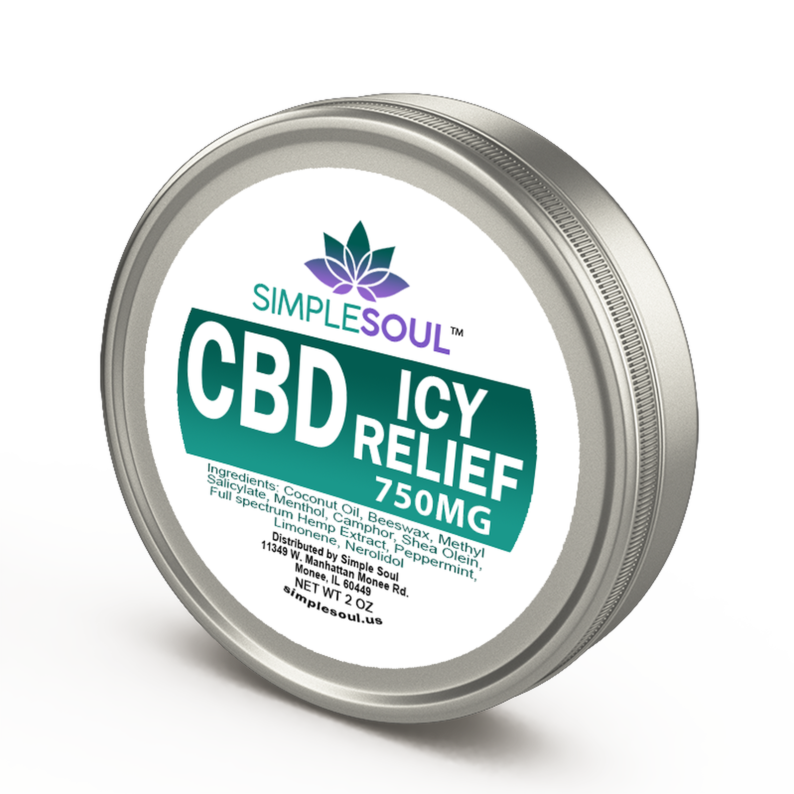 Simple Soul Full Spectrum CBD Icy Relief Salve