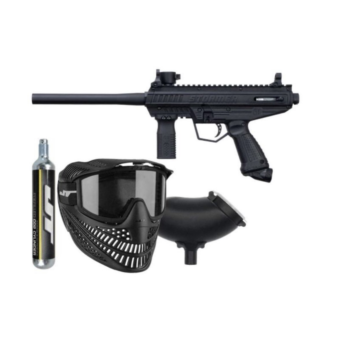 Tippmann Stormer Basic Paintball Gun Powerpack Package Black