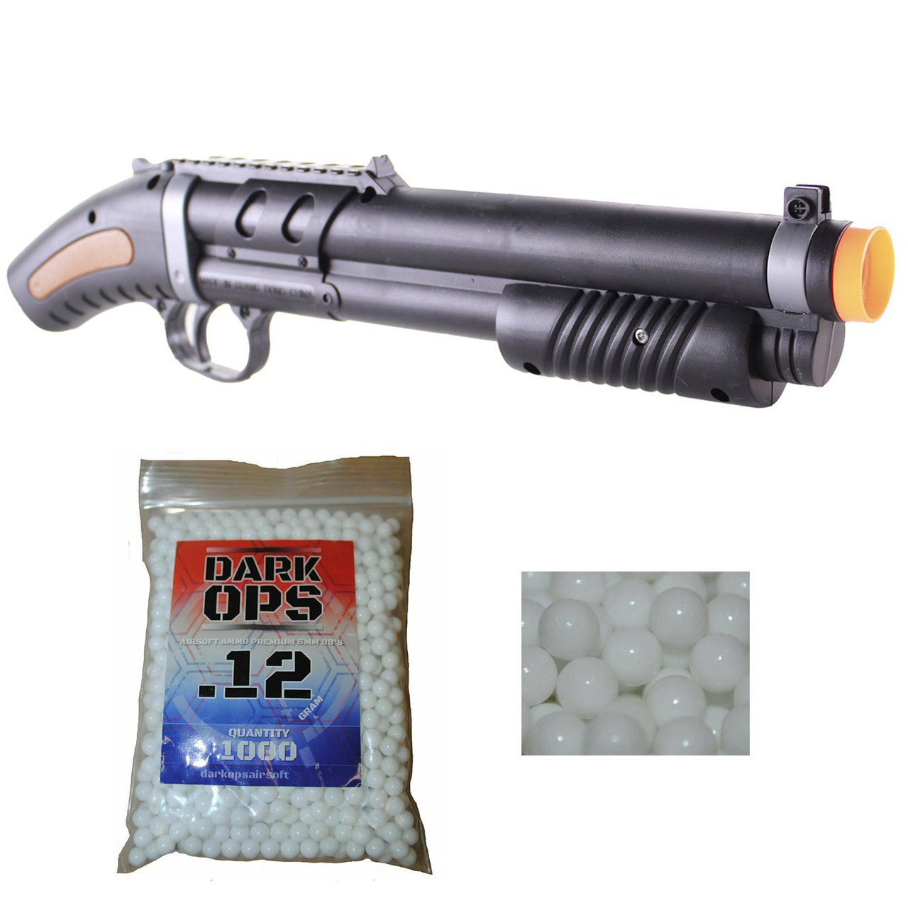 DOA Kit 11 Pirate Blunderbuss Dragon Spring Power Airsoft Gun Pistol +  1000 BBs