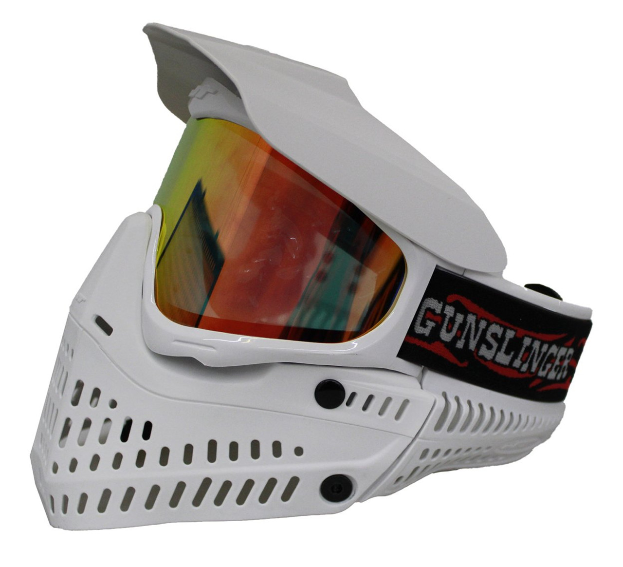 JT Paintball Spectra Proflex L.E. Mask Goggle w/ Clear + Fire Thermal Lens  - White Gunslinger