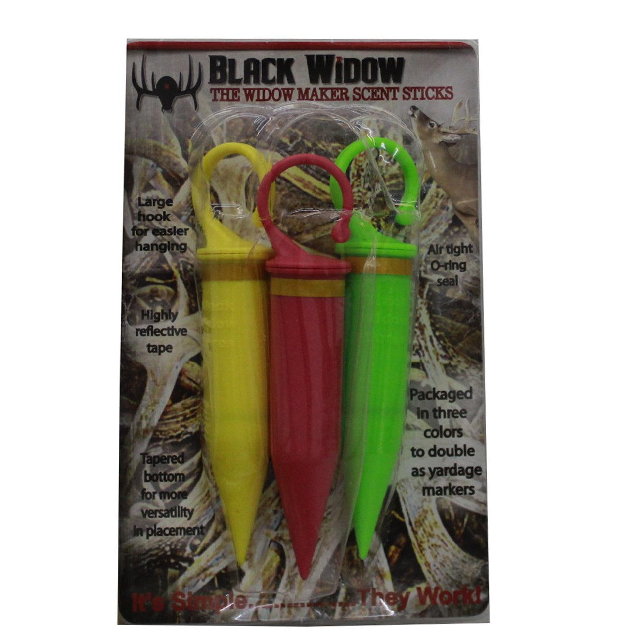 Black Widow Deer Lures Deer Scent Stick Dispensers / Shooting Yard