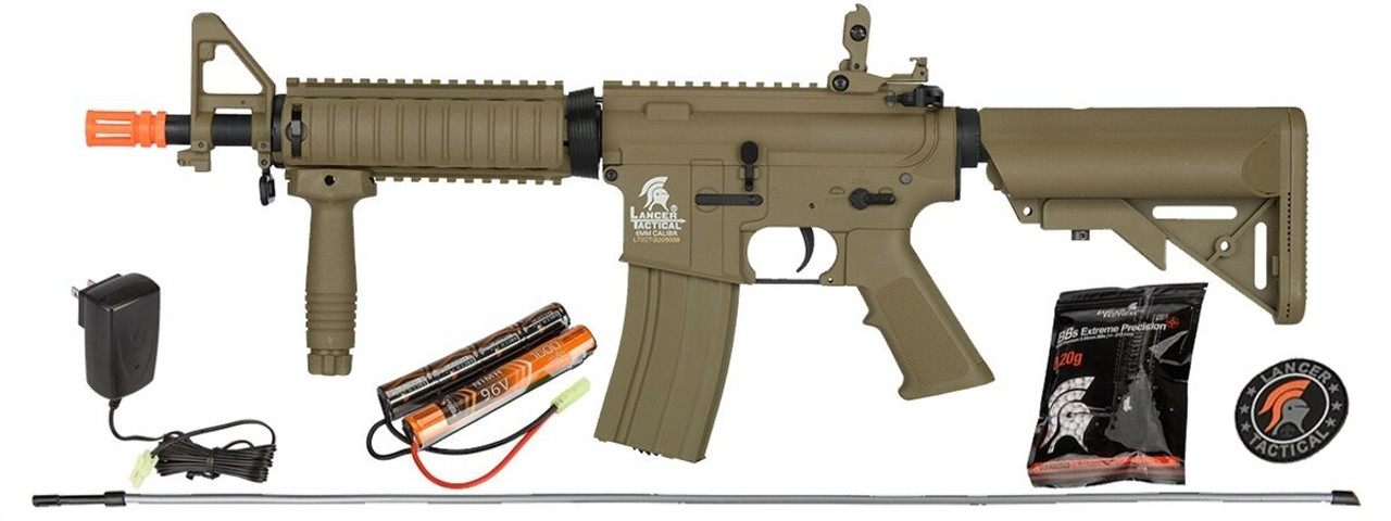Lancer Tactical MK18 MOD 0 AEG FIELD Metal Gears Airsoft Gun Rifle w/9.6v -  G2