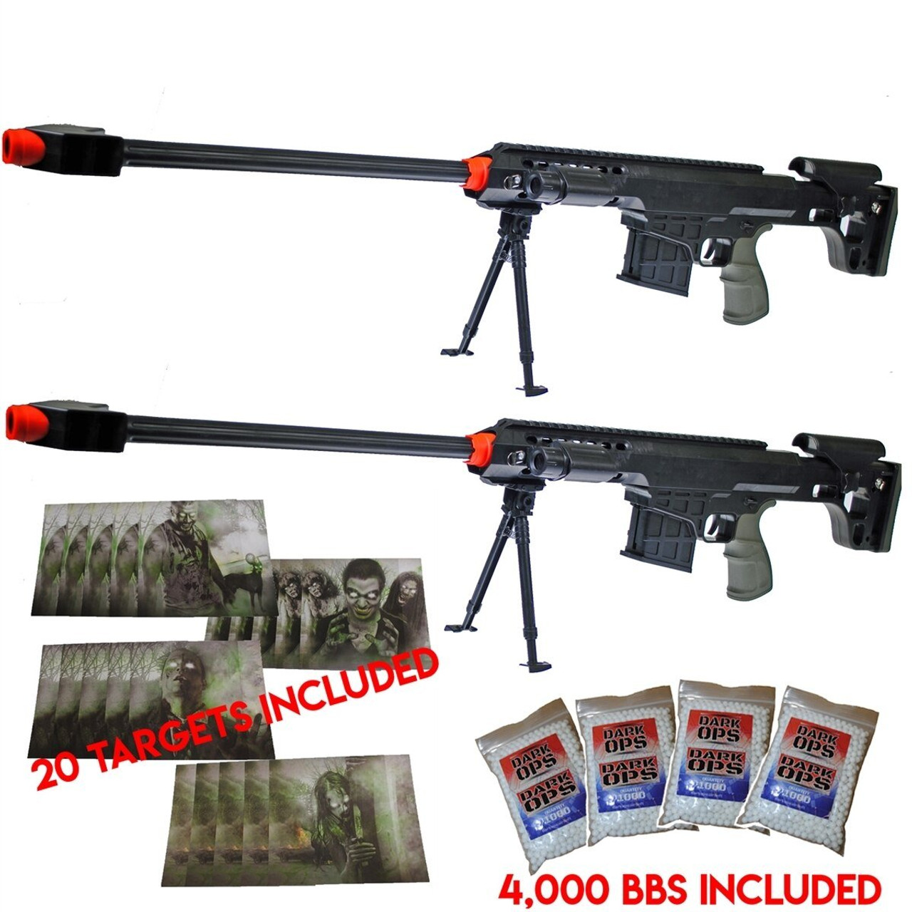 UKARMS 260 FPS Dark OPS Z21 Package - Airsoft Sniper Rifle