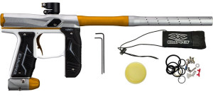 Empire Axe 2.0 Paintball Gun .68 Caliber Marker - Dust Silver Dust Gold Empire Axe 2.0 Paintball Gun .68 Caliber Marker - Dust Silver Dust Gold