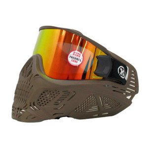 HK Army HSTL Skull Goggle Paintball Mask Tan w/ Red Fire Thermal Lens HK Army HSTL Skull Goggle Paintball Mask Tan w/ Red Fire Thermal Lens