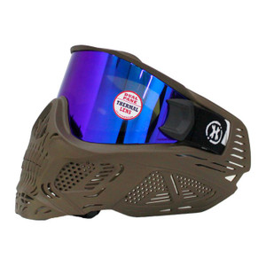 HK Army HSTL Skull Goggle Paintball Mask Tan w/ Blue Ice Thermal Lens HK Army HSTL Skull Goggle Paintball Mask Tan w/ Blue Ice Thermal Lens
