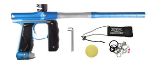 Empire Mini GS Paintball Marker .68 Caliber Gun - Blue with Silver Accents Empire Mini GS Paintball Marker .68 Caliber Gun - Blue with Silver Accents