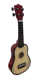 Shop4Omni Ukulele 21" Steel String Uke Guitar with Gig Bag Pitch Pipe and More - Natural