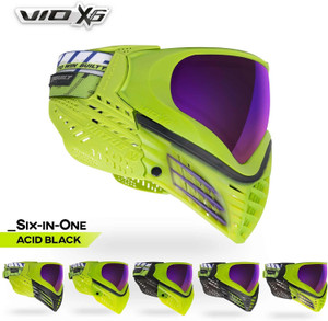 Virtue VIO X6 Thermal Paintball Goggles / Masks - Acid Black