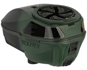 Virtue Spire V 5 Electronic Paintball Hopper Loader w/ Speedfeed and Lid - Olive Black Fade