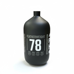 POWERHOUSE™ "Featherweight" 78CI Paintball Tank - Bottle Only - Black/White