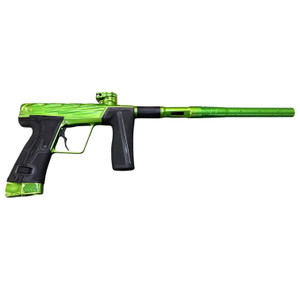 Used Infamous R5 Paintball Marker w/ Case - Diamond Skull - Apple Green