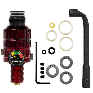 HK ARMY Turbine Pro HPA Regulator - Adjustable & Rotational - Marble Red