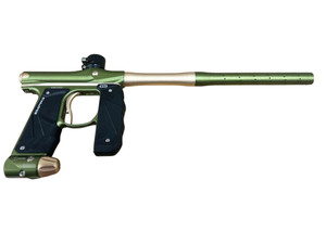 Used Empire Mini GS Paintball Marker w/ Case - Green/Sand