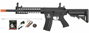 Lancer Tactical Full Metal AEG M4 Keymod Electric Automatic Airsoft Rifle Gun