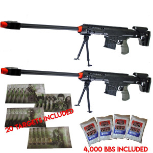 315 FPS 6mm Airsoft Sniper Rifle Gun Full Tactical Setup 38 w/ Dummy Scope  83351592806