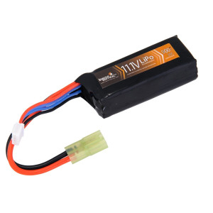 Lancer Tactical Airsoft Gun Stick Battery - Mini Tamiya - LiPo 11.1V 900 mAh 30C