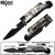 RTEK Spring Assisted Open Pocket Folding Blade Knife + Fire Starter + LED + Opener + Breaker - Camo