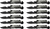Lot of 12 Rtek 9" Inch Spring Assisted Survival 7 in 1 Rescue Pocket Knife Grey