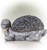 Alpine NZW102 9 x 11" Grey Turtle Statue Garden Decor