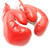 1 Pair of New Boxing Punching Gloves and Fitness Training - Red - 12 oz