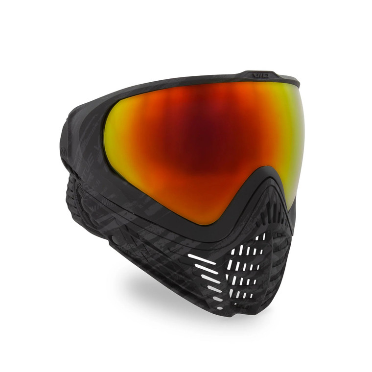 Virtue VIO Contour II Paintball Goggle Mask w/ Mirror Lens - Graphic Black Fire