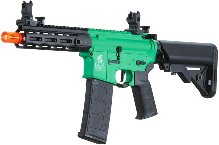 Lancer Tactical Hellion CQB M-LOK Airsoft Gun M4 AEG Core Series - Green Machine