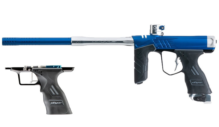 Dye DSR+ Icon1 Paintball Marker DSR Plus with Mechanical Frame - AF1 Navy Silver