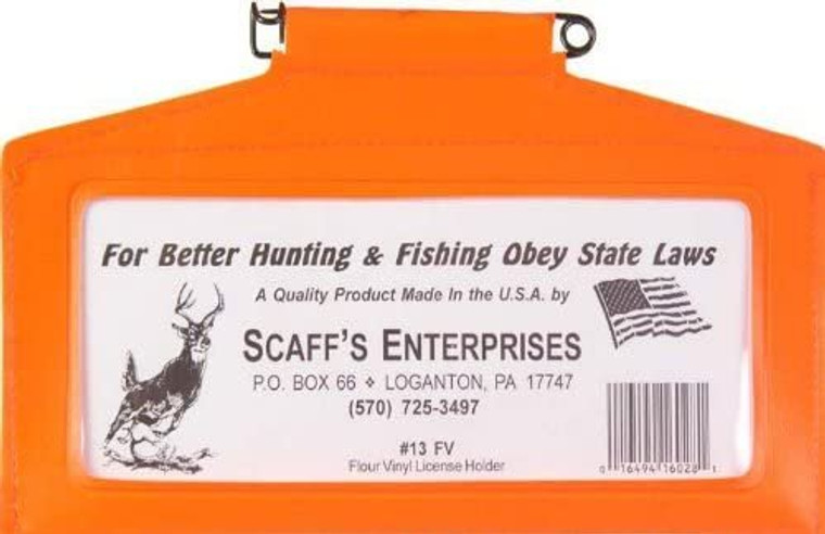 SCAFF'S ENTERPRISES Vinyl License Holder