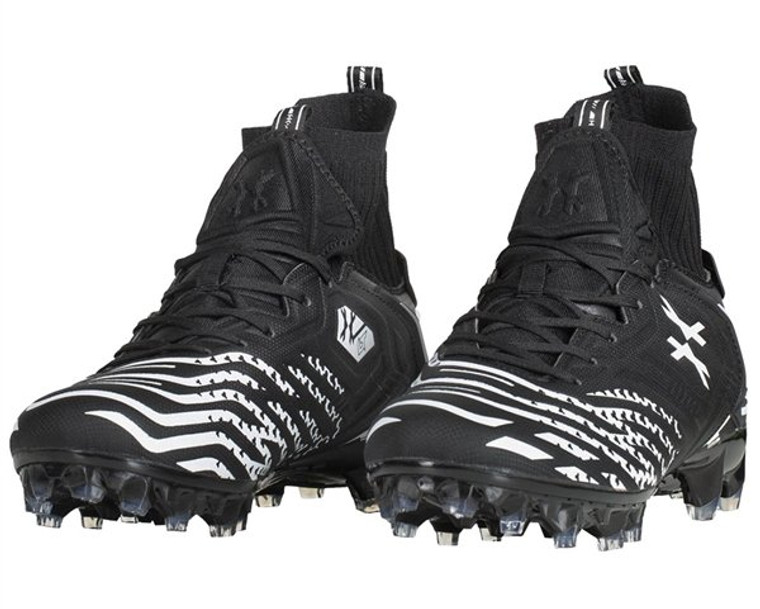 REFURBISHED - HK Army LT Diggerz X1 Low Top Paintball Cleats - Black White - Size 14