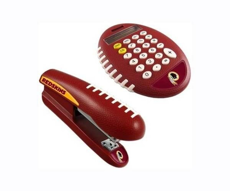 NFL Washington Redskins Football Stapler & Calculator Set