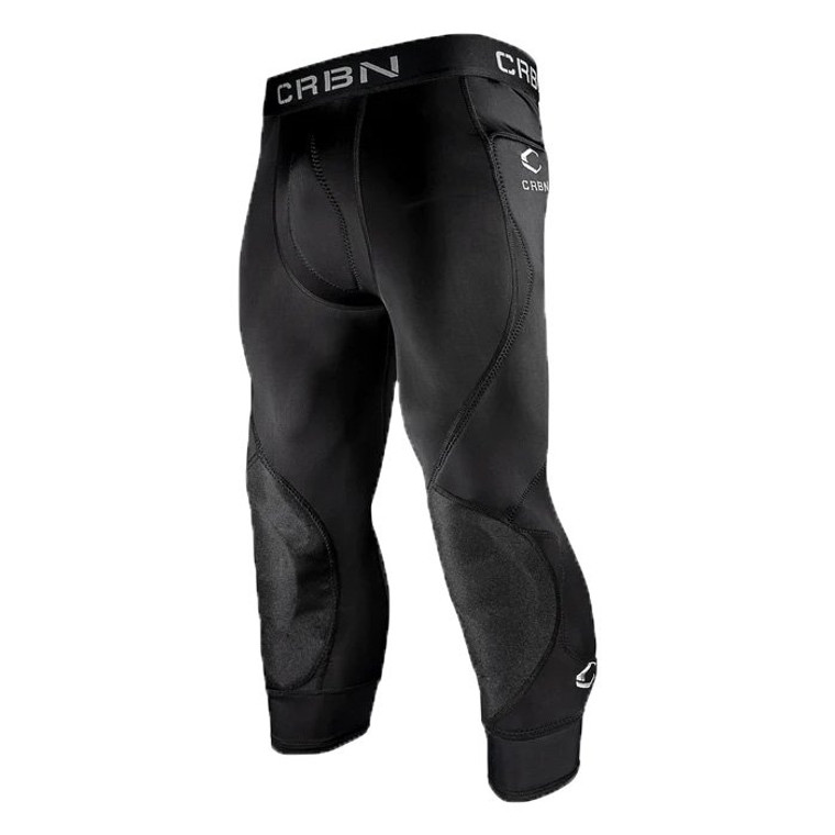 CRBN CC Pro Bottoms Knee Shin Hip Pads - Black - Pick Your Size