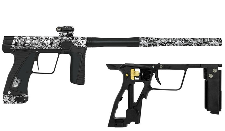 Planet Eclipse GTEK 180R Paintball Marker Gun w/ Mech Frame - Titan White