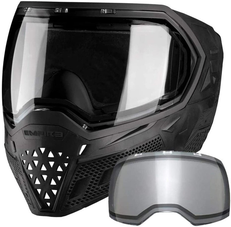 Empire EVS Thermal Paintball Mask Goggles - Clear and Ninja Lenses - Black