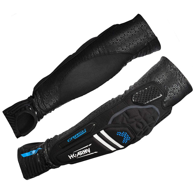 HK Army CTX Arm Pads Black / Blue Paintball Elbow Pads - XL - X-Large