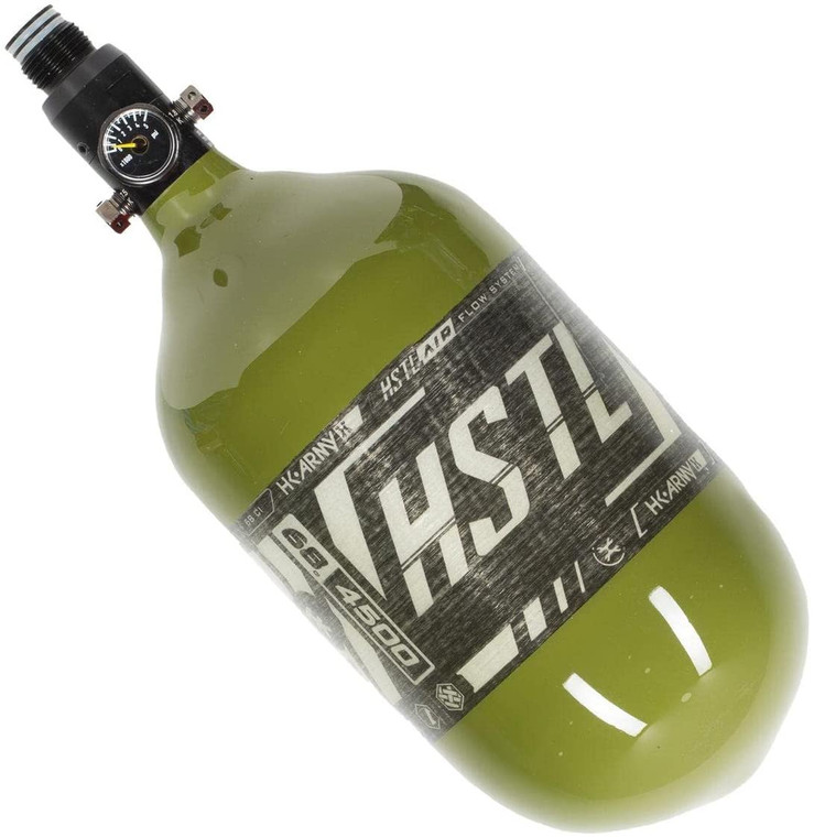 HK Army HSTL 68ci / 4500psi Carbon Fiber HPA Paintball Air Tank - Olive