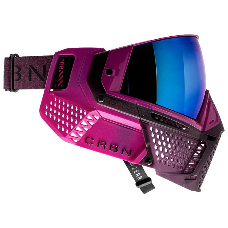 CRBN Zero Pro Paintball Mask with 2 C-SPEC Lenses - Less Coverage - Violet