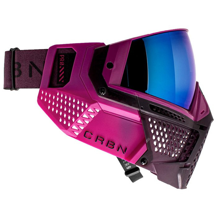 CRBN Zero Pro Paintball Mask with 2 C-SPEC Lenses - More Coverage - Violet