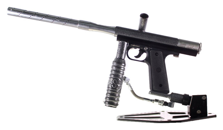 Used ANS Automag Paintball Marker Gun w/ Case - Grey Spackle - No Warranty