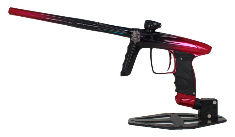 Used DLX Luxe TM40 Paintball Marker Gun w/ Case - MLKings - Red Black Fade