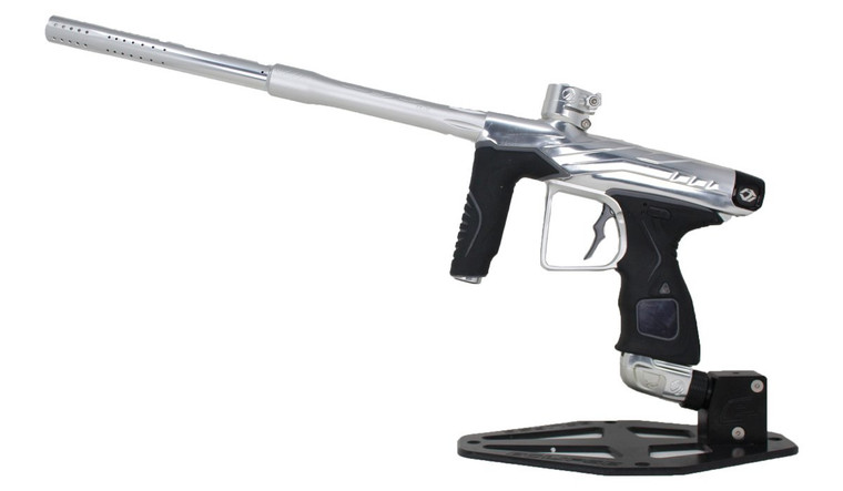 Used Dye DLS with V2 Core Electronic Paintball Marker Gun w/ Case - Gloss Silver