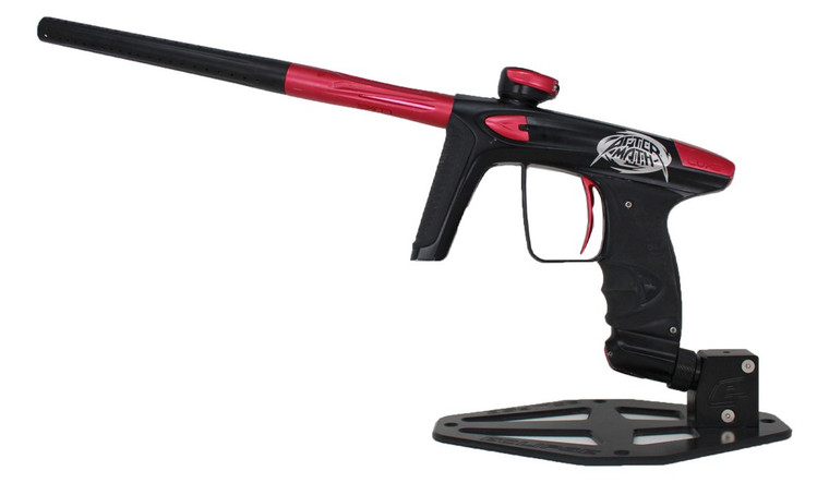 Used DLX Luxe ICE Paintball Marker w/ Case - Black Red - SD AfterMath Lasering