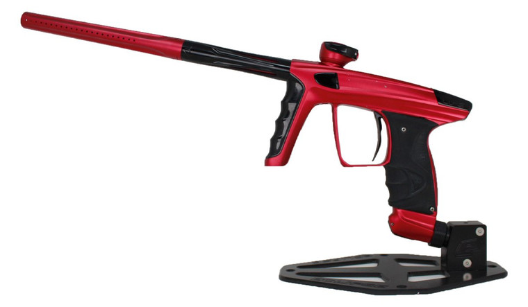 Used DLX Luxe X Paintball Gun Marker w/ Case - Dust Red Gloss Black