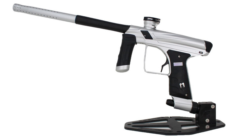 Used Macdev XDR Paintball Marker Gun w/ Case - Dust Silver / Dust Black