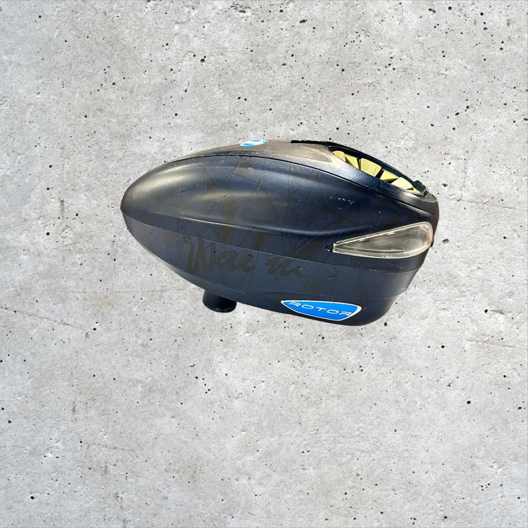 Used Dye Rotor Paintball Hopper w  / SpeedFeed
