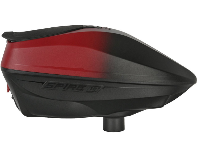 New Virtue Spire iR²  Electronic Paintball Loaders / Hoppers - Red Black Fade