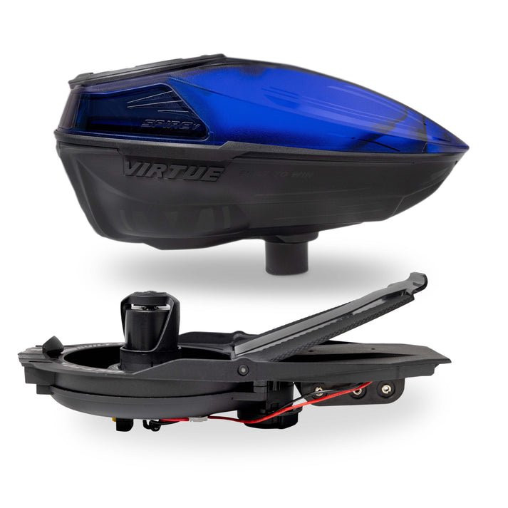 Virtue Spire 5 Hopper Loader w/ Speedfeed and Lid - Crystal Dust Blue Black